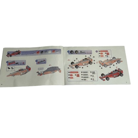 Mega Bloks 9717 ProBuilder Formula Racer Racing Series INSTRUCTIONS ONLY - Picture 4 of 4